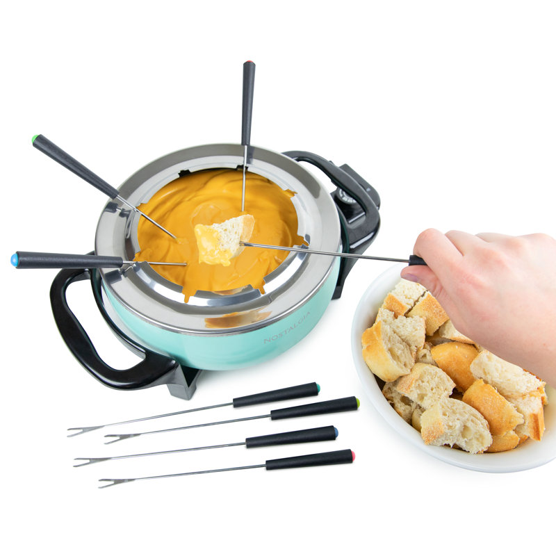 Nostalgia Electrics Nostalgia 12Cup Electric Fondue Pot, Aqua